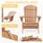 Wooden Outdoor Adirondack Chair(Set of 2)-1799386215