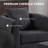 Chenille Swivel Accent Chair with Ottoman-1778469387