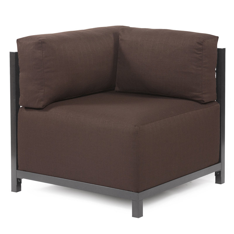 Woodsen Upholstered Armchair, Polyester - Sterling Chocolate, Titanium