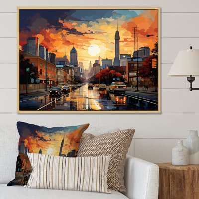 Atlanta Popart Landscape VI, reproduction d'art sur toile