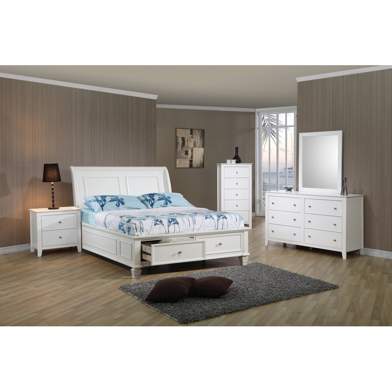 Lit-bateau blanc Walter, Simple