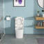 Toilette monobloc en céramique à une chasse avec siège cloisonné