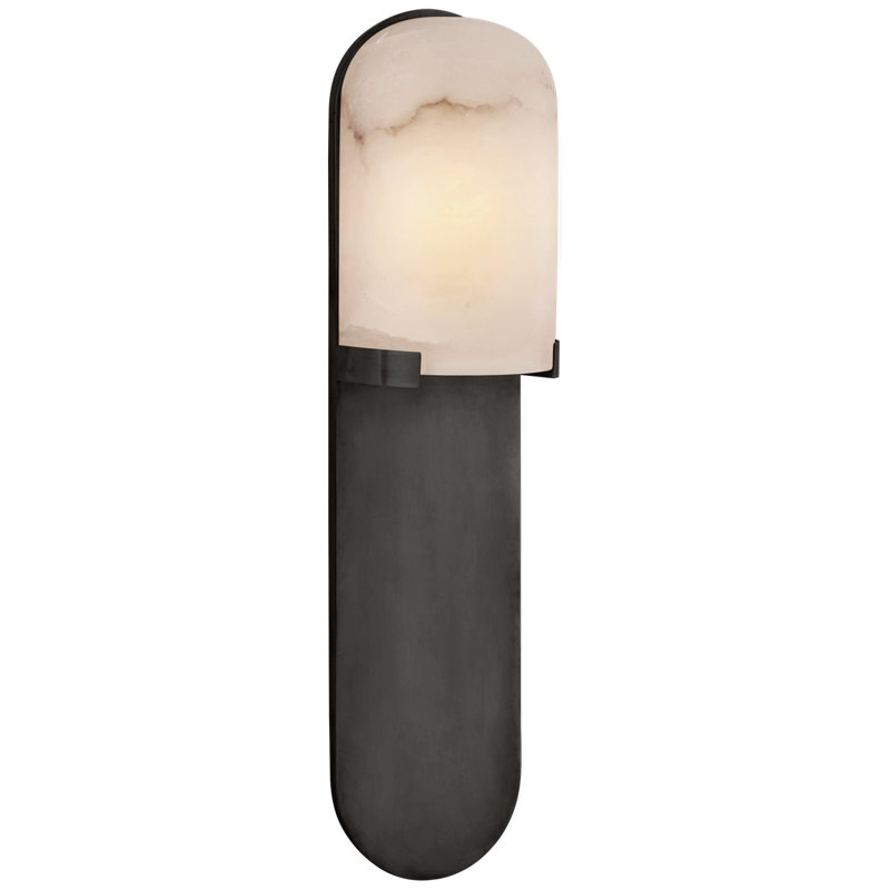 Kelly Wearstler Melange Medium Elongated Pill Sconce, Bronze