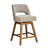 Bisto  Modern Faux Leather Swivel Bar Stool with Cutout Backrest-466326318-466326313