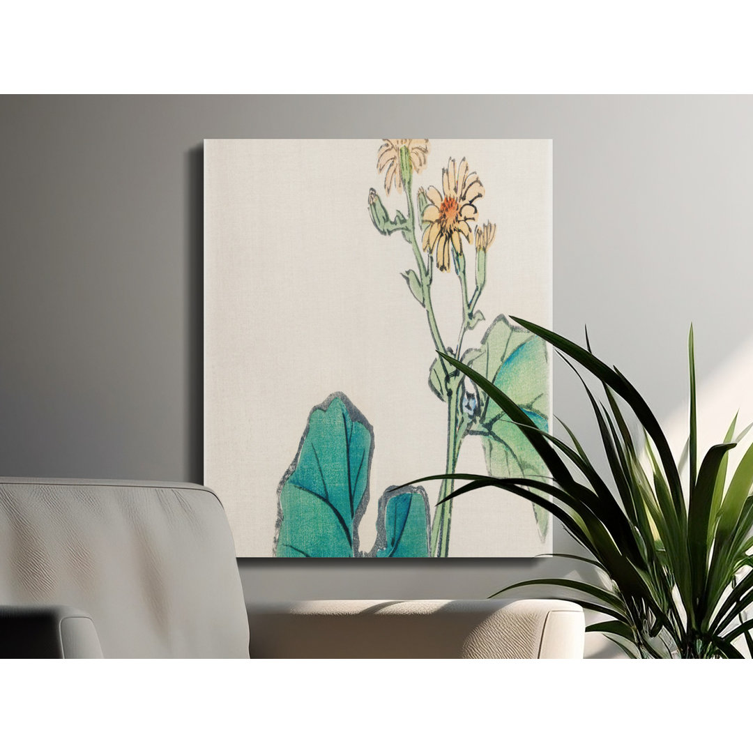 Zen Floral Print Canvas Wall Art