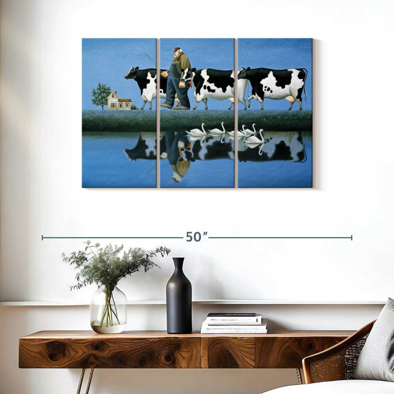 Alvord Delta Cows, 24" H x 38" W