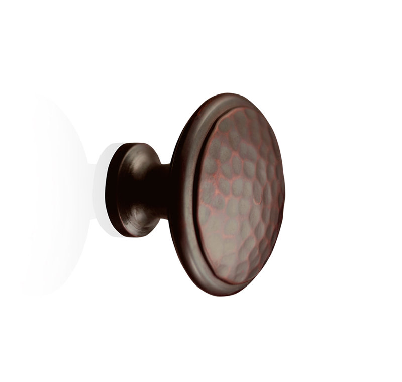 Poignée champignon Anvil 1,26 po de diamètre, Étain, H 1,26 po x l 1,57 po x P 1,57 po