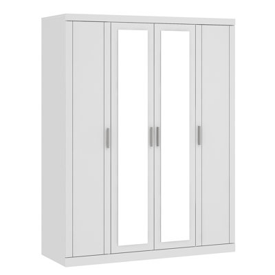 KIMBERLEY 4 Door Wardrobe with Mirror