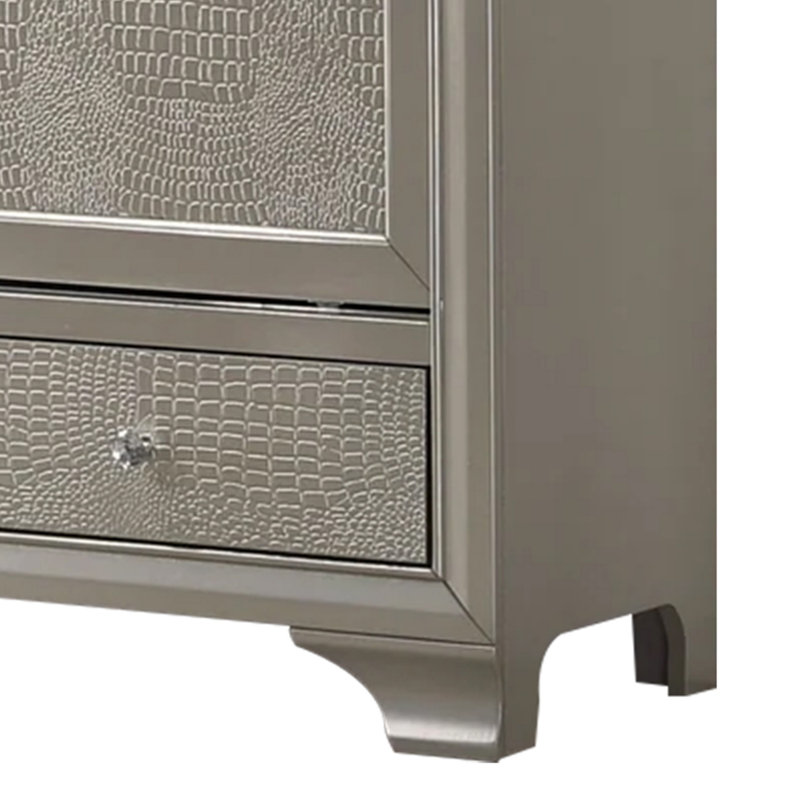 Crédence de rangement Rily, Champagne gris