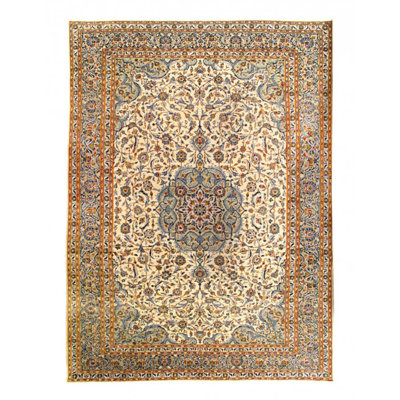 Fine Hand knotted Persian Vintage Kashan rug 9'7'' X 13'6''