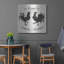 «Le Coq Silhouette Sq Words» par Courtney Prahl, art mural en métal-466413654