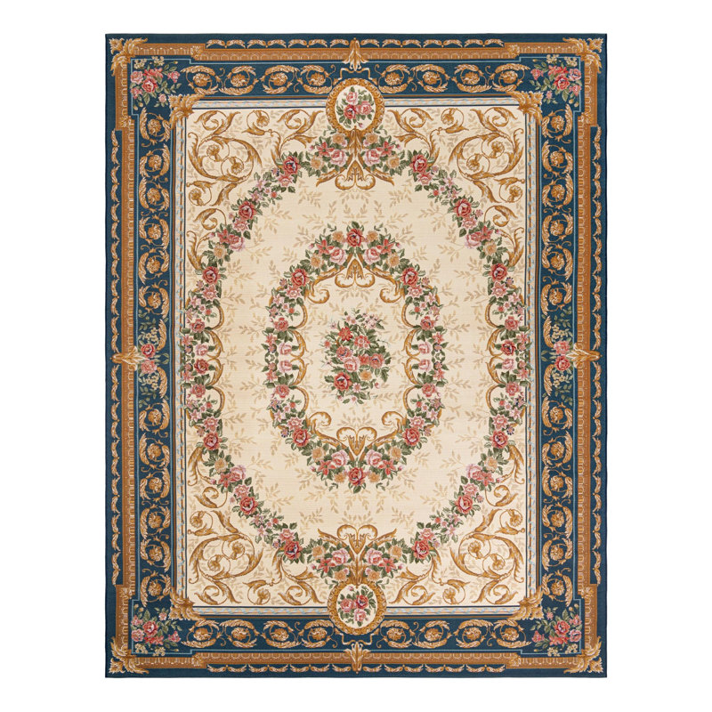 Indoor/Outdoor Traditional Area Rug, Rectangle 9' x 12'