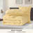 Bedsure Full Comforter Set Impala Yellow - Full Size Bedding 3 Pieces, Gentlesoft Pintuck Bed Set Gift For Family, Pinch Pleat All Season Comforter & Pillowcases-123856419-123856425