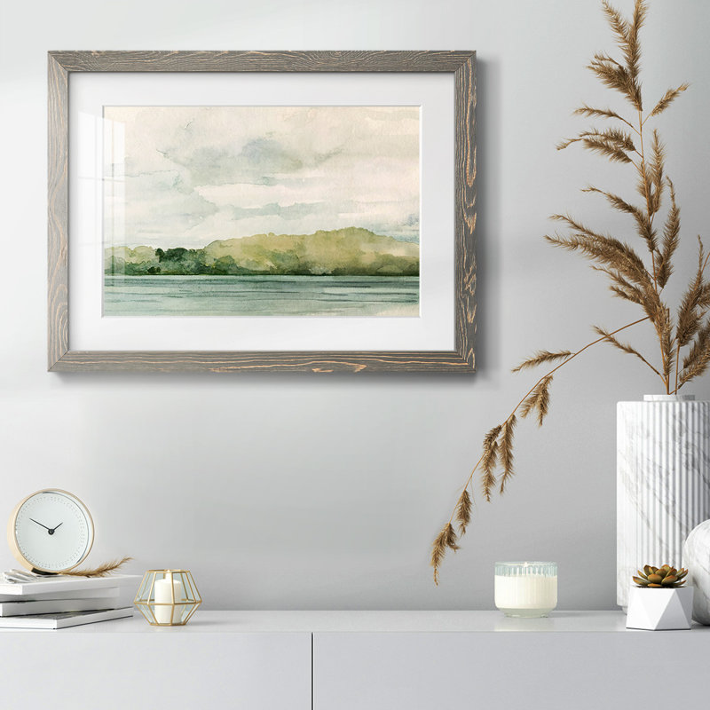 Riverside I, reproduction d'art encadrée, Gris, H 18 po x l 26 po x P 1,5 po
