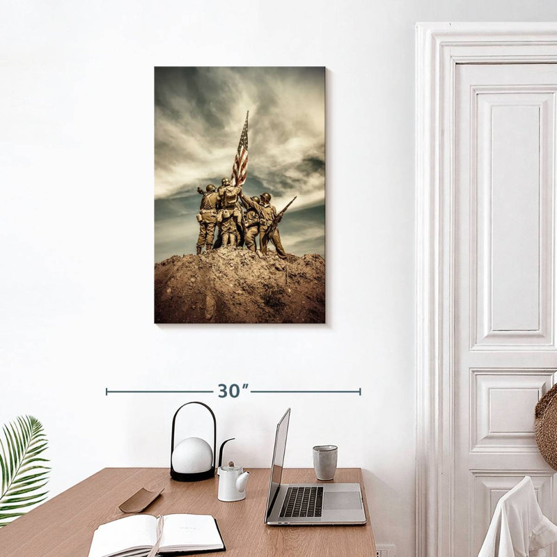 WW2, 30" H x 20" W