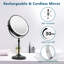 Miroir de plancher rond en métal Afrina-1262719573