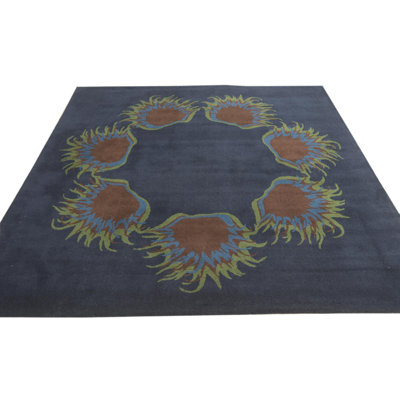 Square Ohare Navy Blue Rug