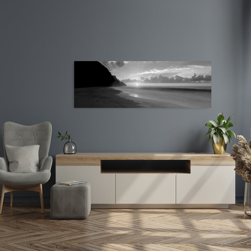 Kalalau Beach Sunset Na Pali Coast Hawaii USA by Leo L. Larson - Wrapped Canvas Panoramic Print, 121.92 cm H x 40.64 cm W