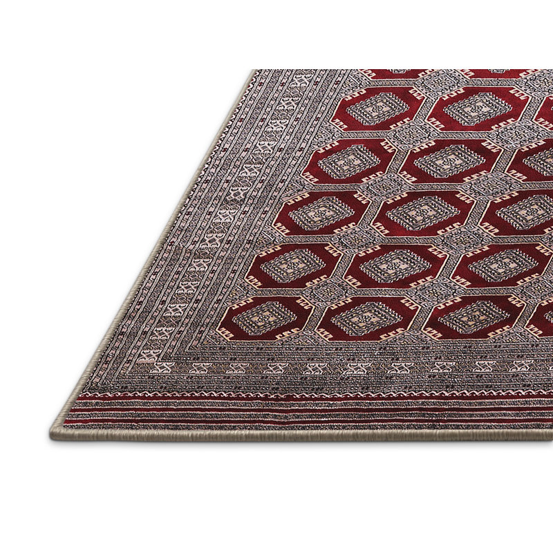 Tapis rouge / gris Sheridan Southwestern, Rectangle 8 pi x 12 pi