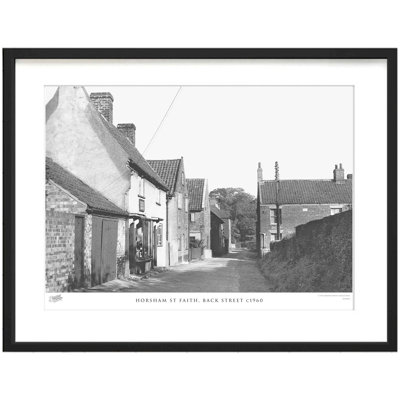 Horsham St Faith, Back Street C1960 by Francis Frith - Single Picture Frame Print