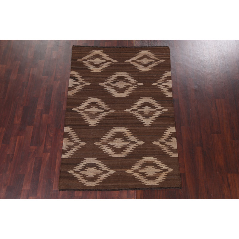 Tapis teinté géométrique kilim 5 x 7