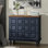 Melesio Retro 3 Drawer Dresser With Plaid Pattern Front,