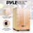 Pyle Jam Wooden Cajon, Handcraft Compact And Lightweight Percussion Box With Internal Guitar Strings, Rubber Capped Feet, Suitable For All Ages, 12.0’’ X 12.0’’ X 18.0’’ (PCJD18)