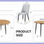 Ensemble de table et de chaises. Table de salle à manger moderne en bois aggloméré extensible. La table a une conception télescopique, adaptée aux rassemblements de différentes tailles.
