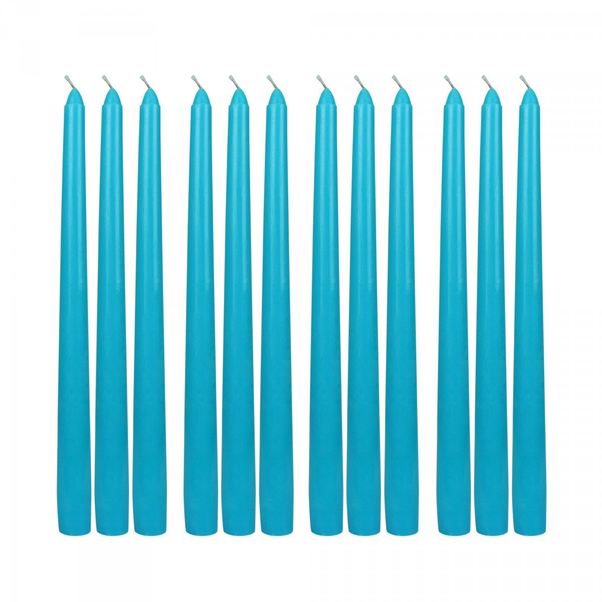 Estela Unscented Taper Candle Set, Turquoise