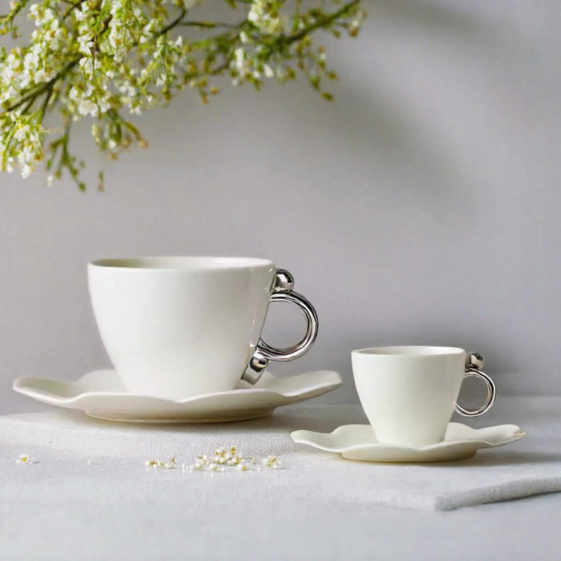 Bone China Teacup and Saucer