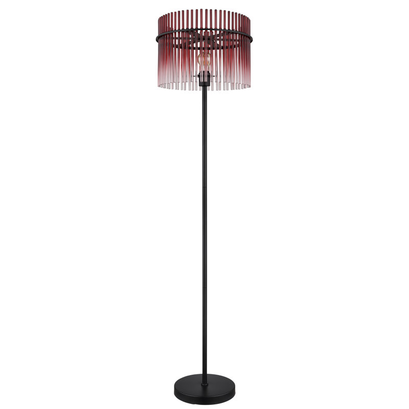 152cm Matte Novelty Floor Lamp, Black, Red
