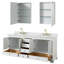 Ensemble de meuble-lavabo double 80 "avec miroir Deborah-23113259-97811751
