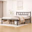 Cadre de lit double, cadre de lit en métal avec tête de lit, lit plateforme en fer sans matelas ni sommier-88618247-94300055