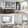 Amara Tempered Glass and Aluminum Alloy Framed French Cleat Mounted Wall Mirror