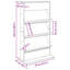 Wood Free Standing Magazine Rack-1259124777