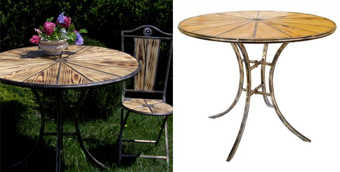 Energicus Round Outdoor Bistro Table - 101 cm W 101 cm D