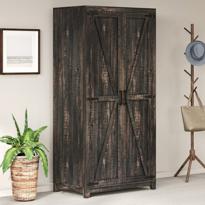 Armoire en bois manufacturé Bishock H 71 po