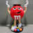 Red+White+Cream Free Form Glass Steel Decorative Object