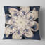 Fleur blanche fractale blanche - coussin à imprimé floral-29292091-29292087
