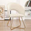 Fauteuil demi-tonneau en velours-87082133