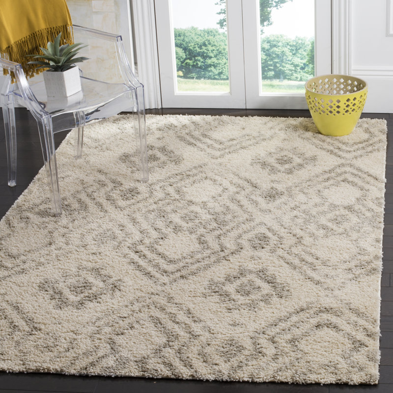 Wenham Geometric Hand Woven Area Rug, Rectangle 201 x 279 cm