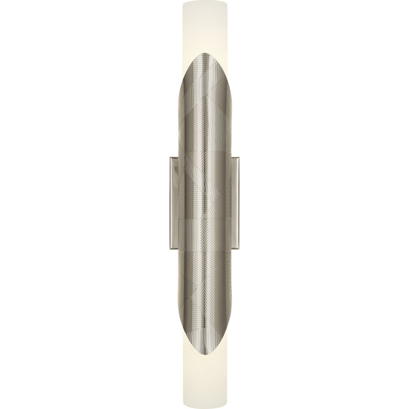 Brut 2 - Light Flush Mounted Sconce, Polished Nickel