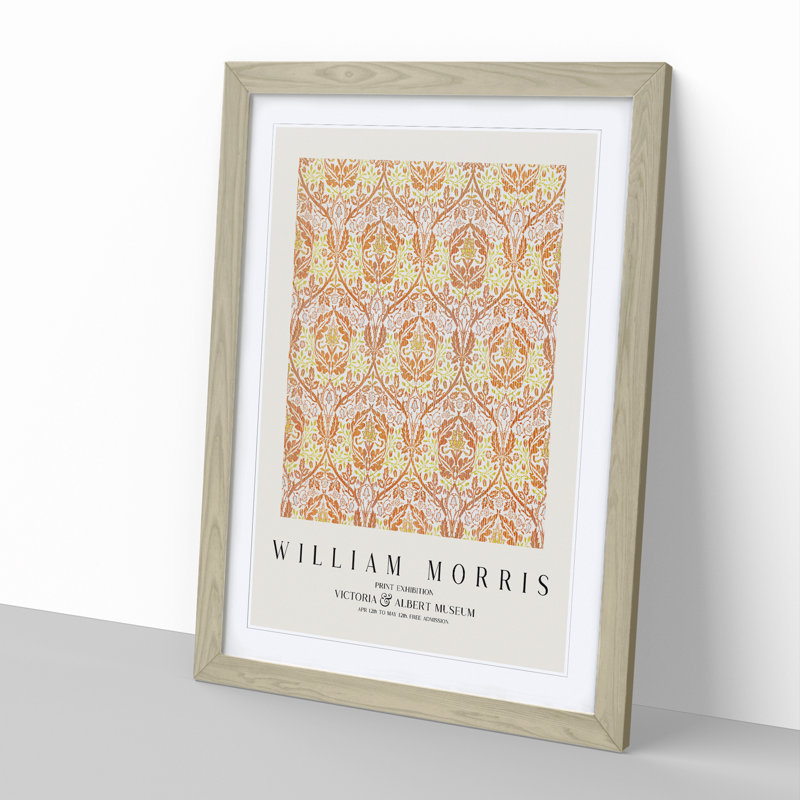 Golden Bough by William Morris - Single Picture Frame Print, 65cm H x 48cm W x 2cm D, Oak Framed