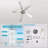 Lewella 52'' Ceiling Fan