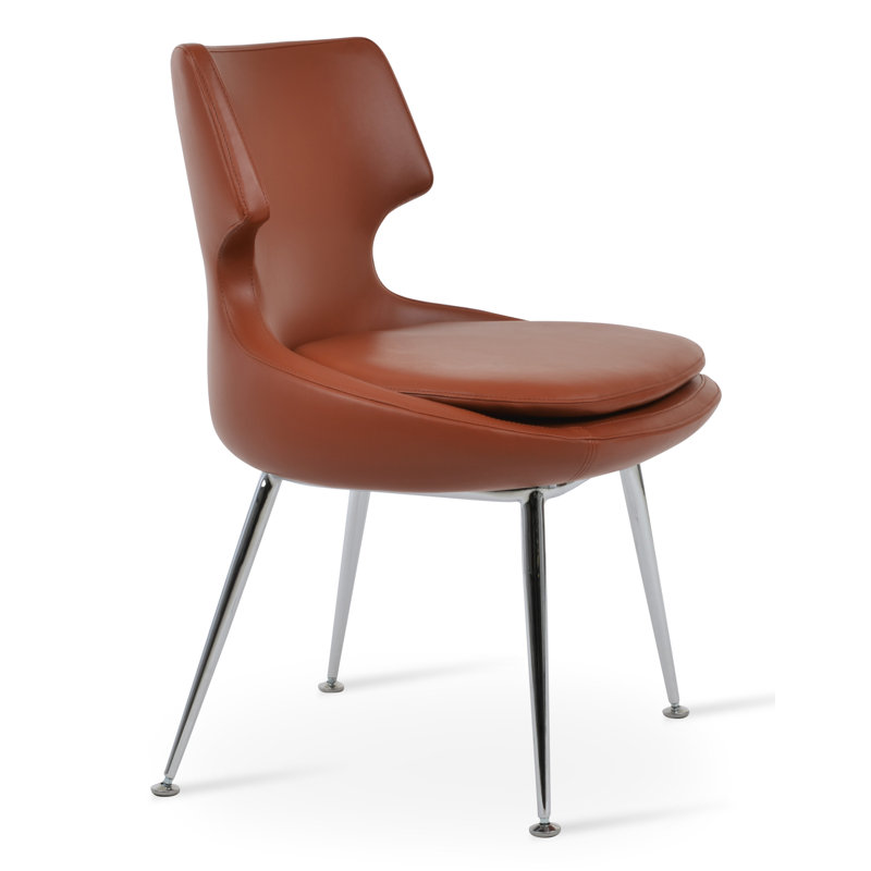Chaise en métal Patara, Cannelle