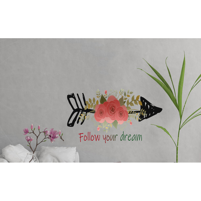 Plants & Flowers Wall Decal, 33" H x 72" W