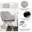Fauteuil en lin de 25,5 po Mickle