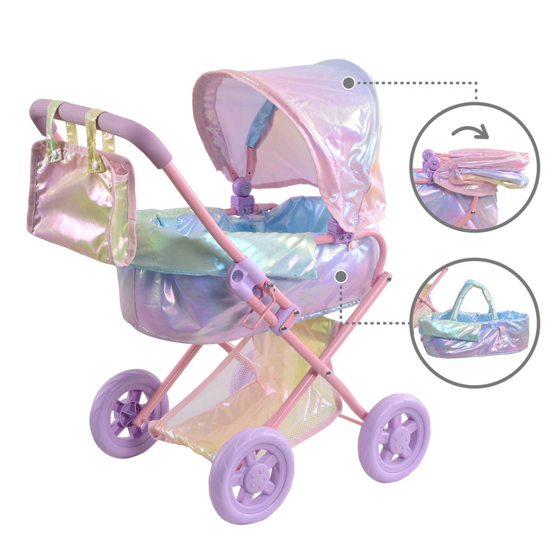 Olivia's Little World Buggy-Style Doll Stroller, Purple