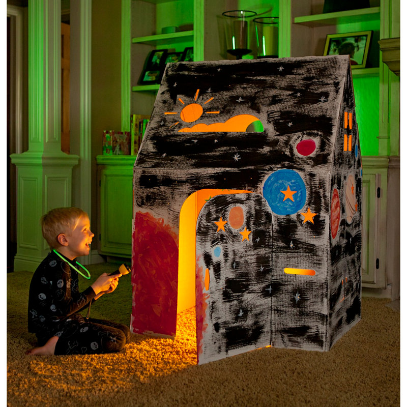 Ensemble de maison de jeu d'intérieur en carton 2,2 pi x 2,8 pi