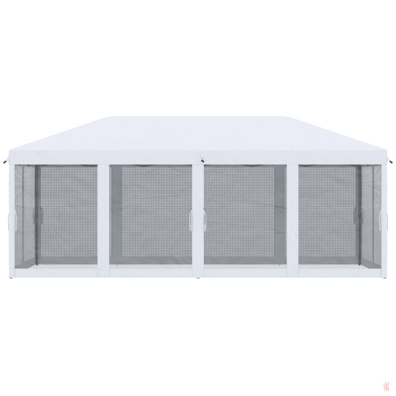 Tente avec auvent Pop Up Outsunny